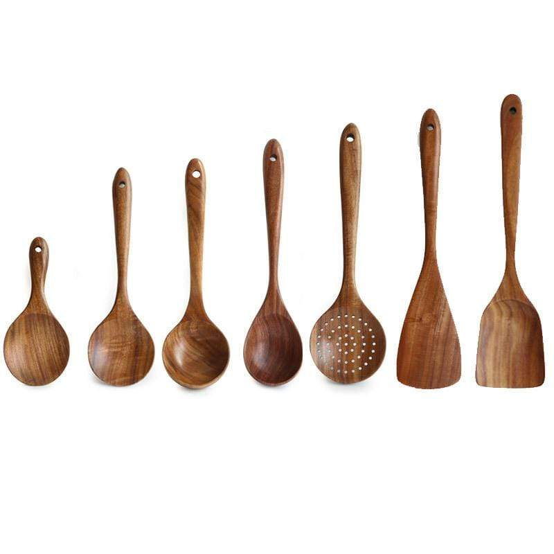 Teak Wooden Utensil Set - Image 10
