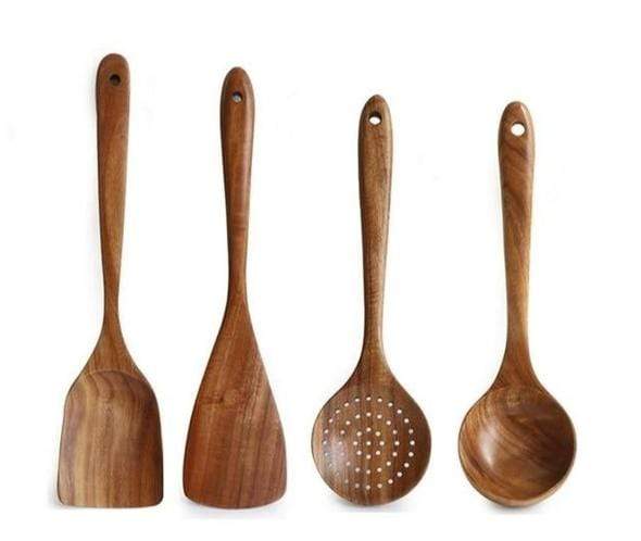 Teak Wooden Utensil Set - Image 11