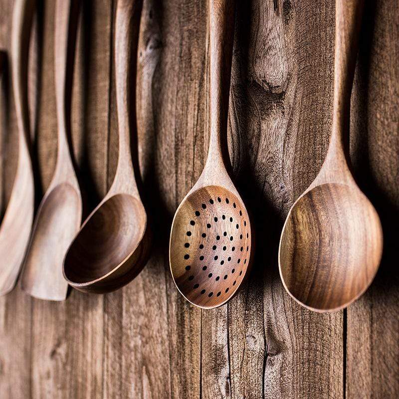 Teak Wooden Utensil Set - Image 7